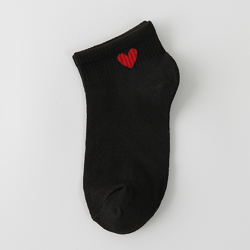 Women Love Heart Socks Spring Summer Cotton Socks